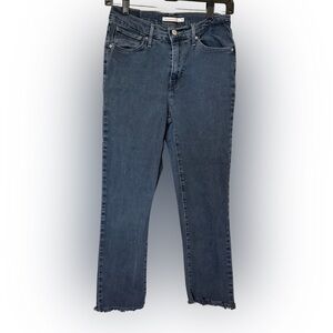 Levi’s Women’s High Rise Straight Deep Blue Jeans 724